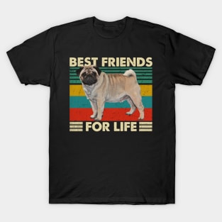 Tail Tales Pug Best Friends For Life Tee for Dog Devotees T-Shirt